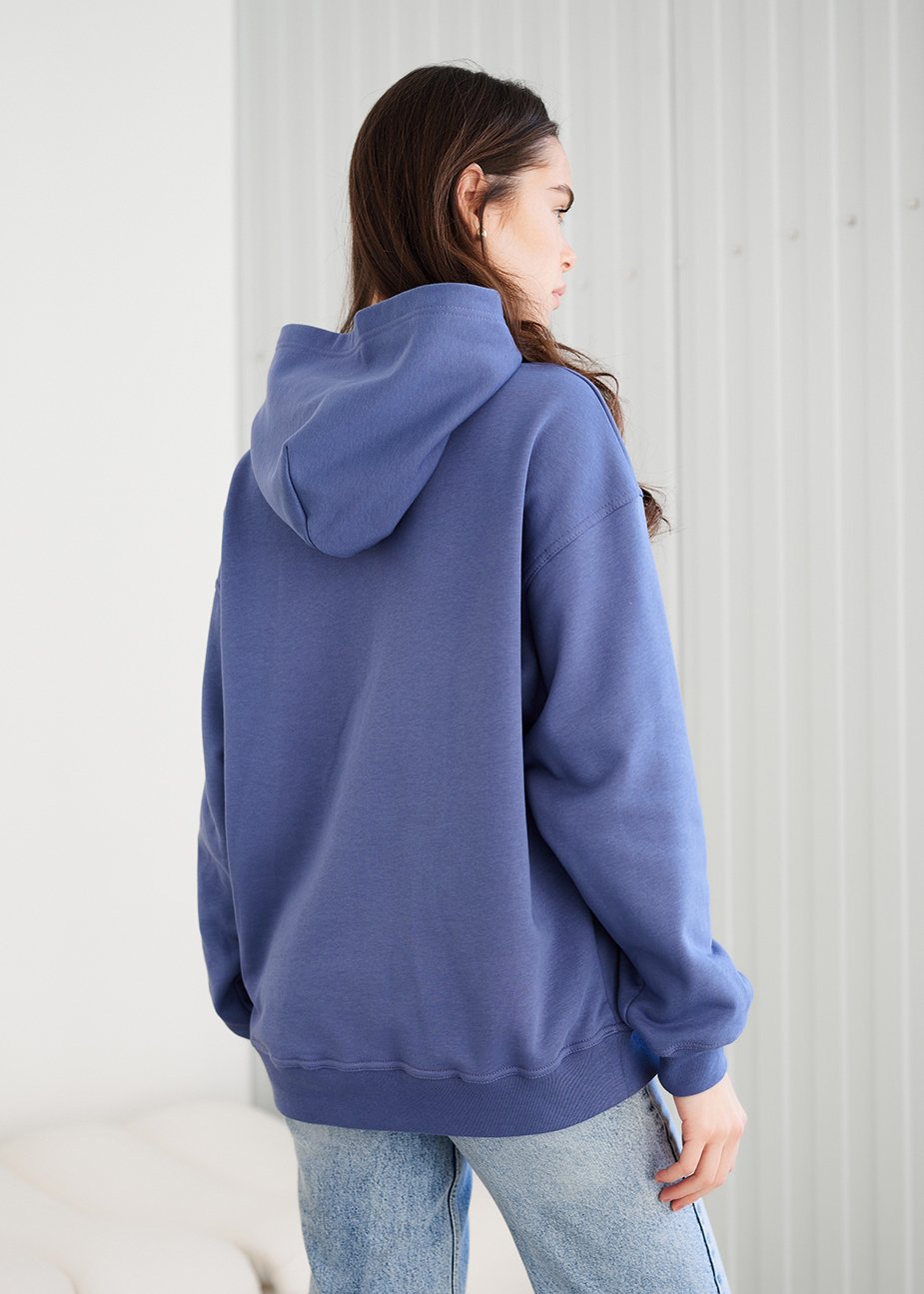 Hanorac de damă Staff ue blue logo oversize