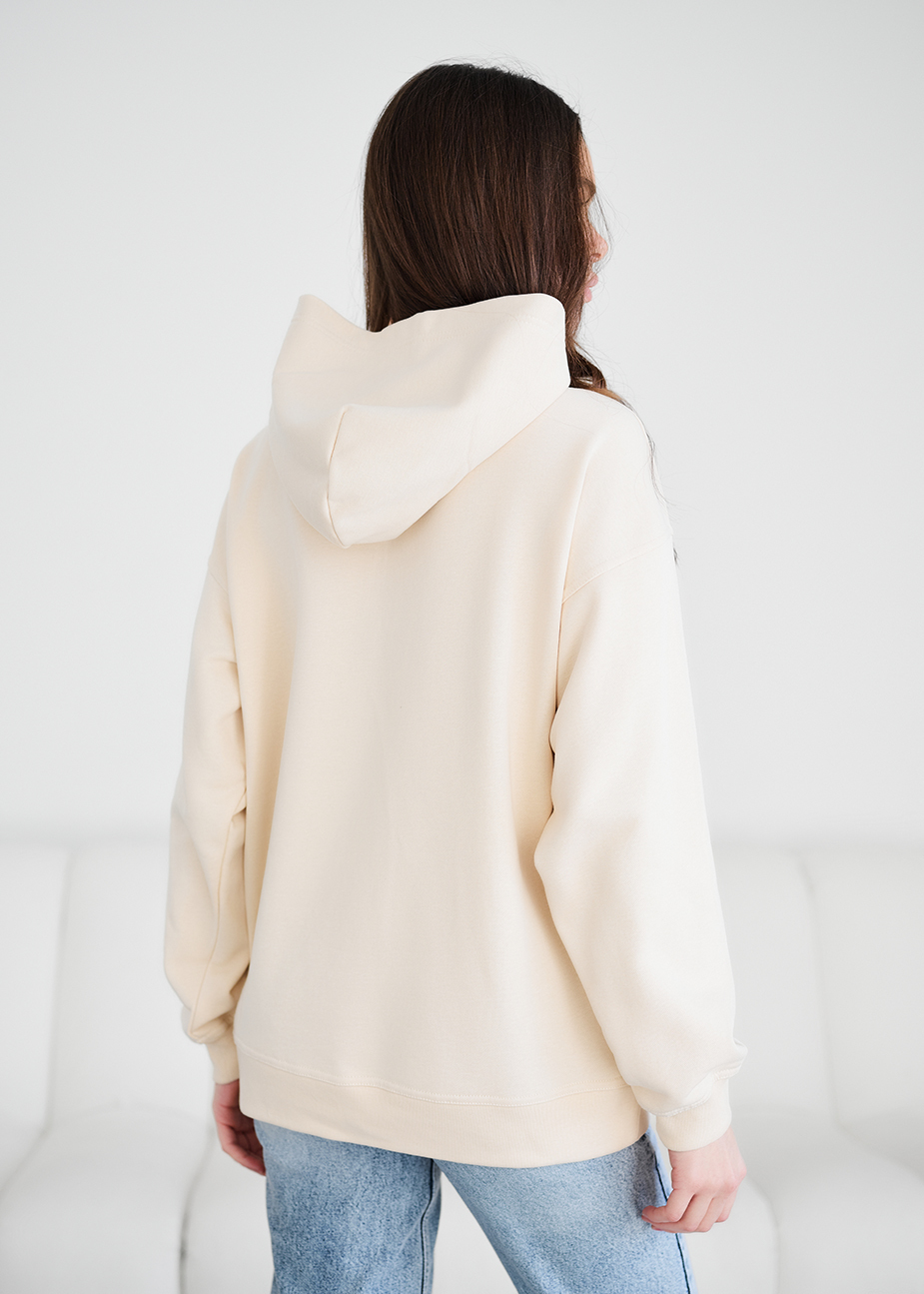 Hanorac de damă Staff ue milk logo oversize