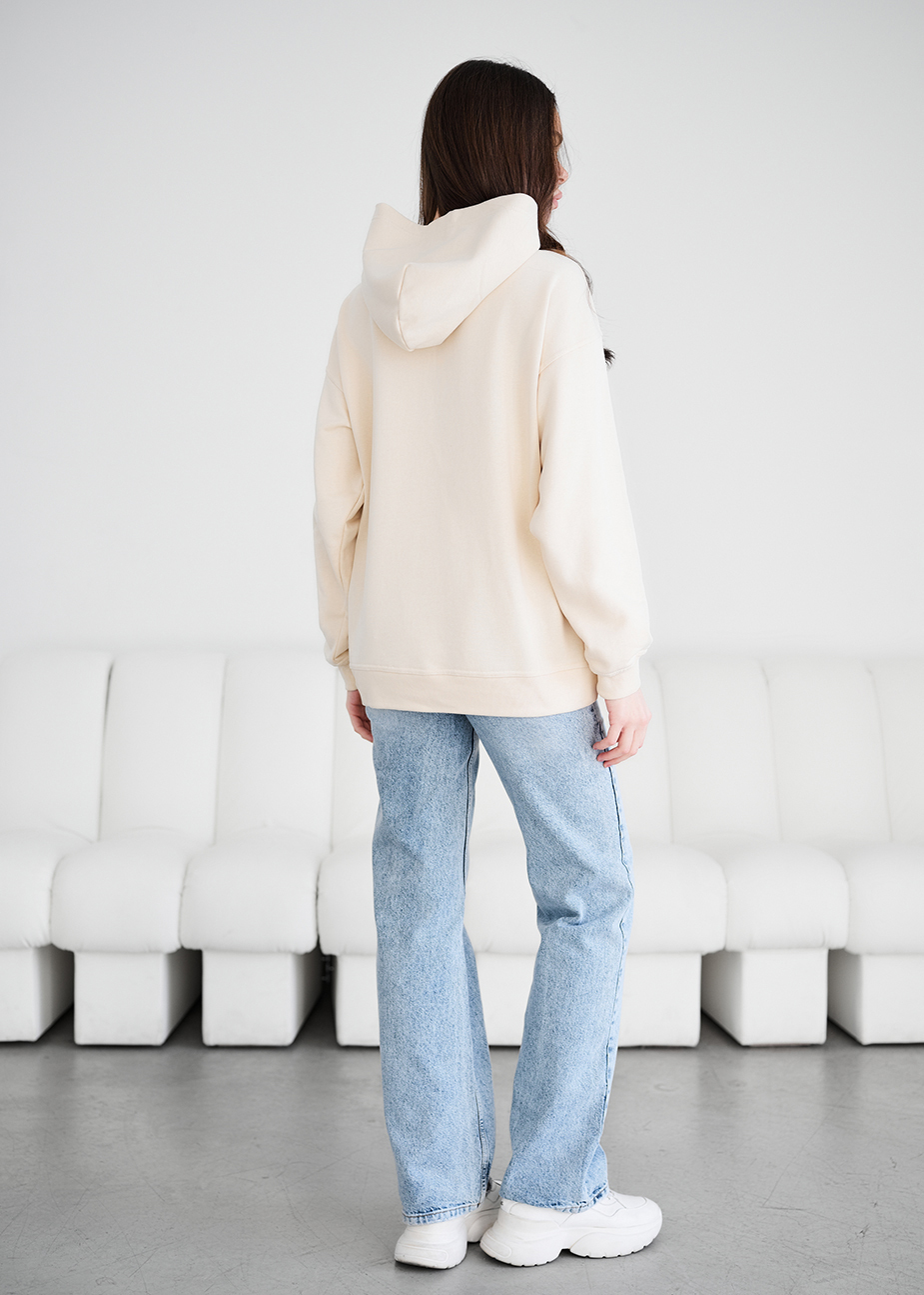 Hanorac de damă Staff ue milk logo oversize