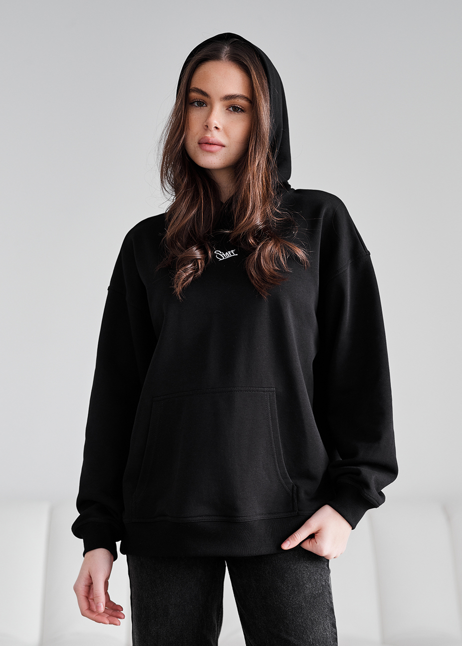 Hanorac de damă Staff ue black logo oversize