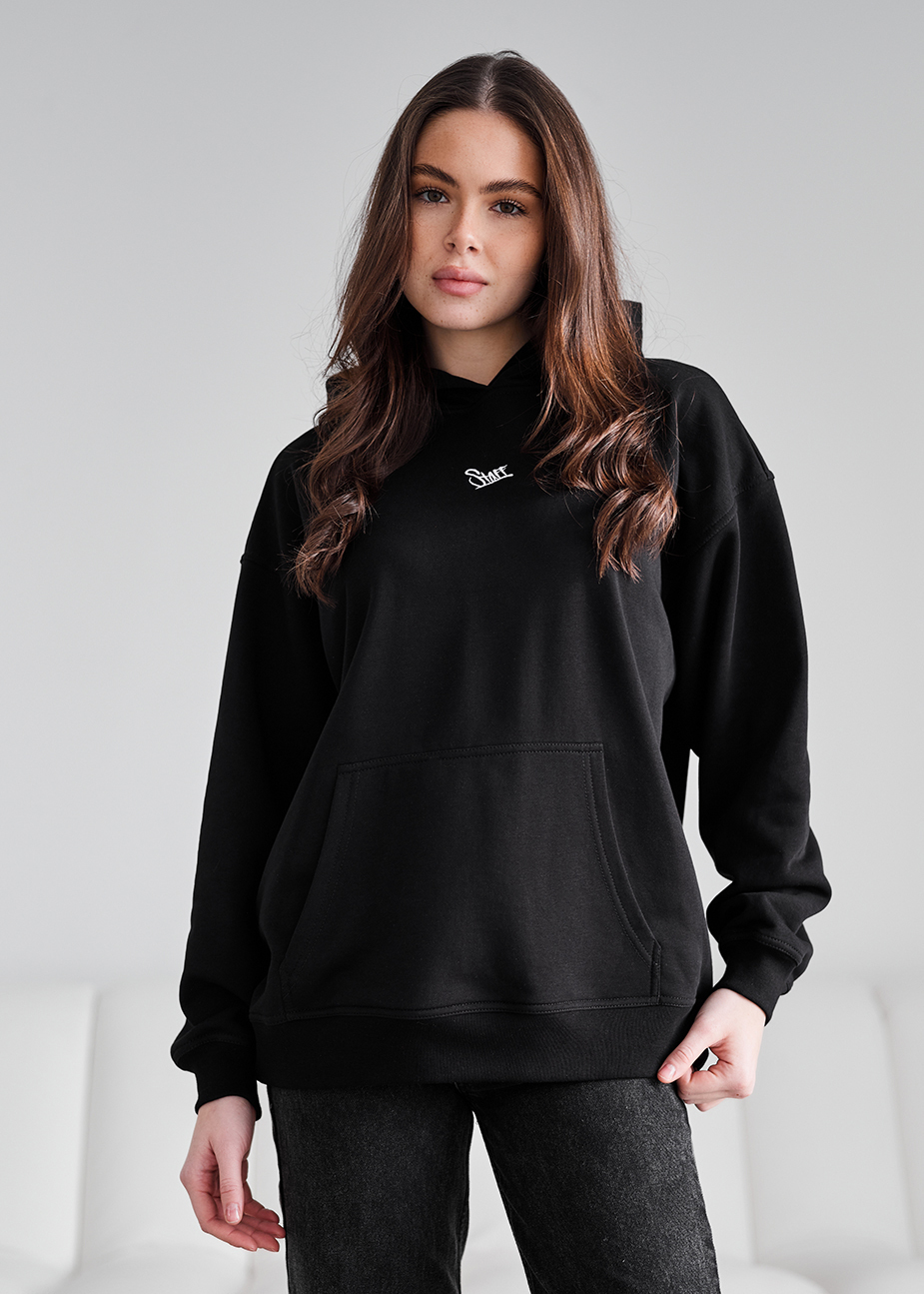 Hanorac de damă Staff ue black logo oversize