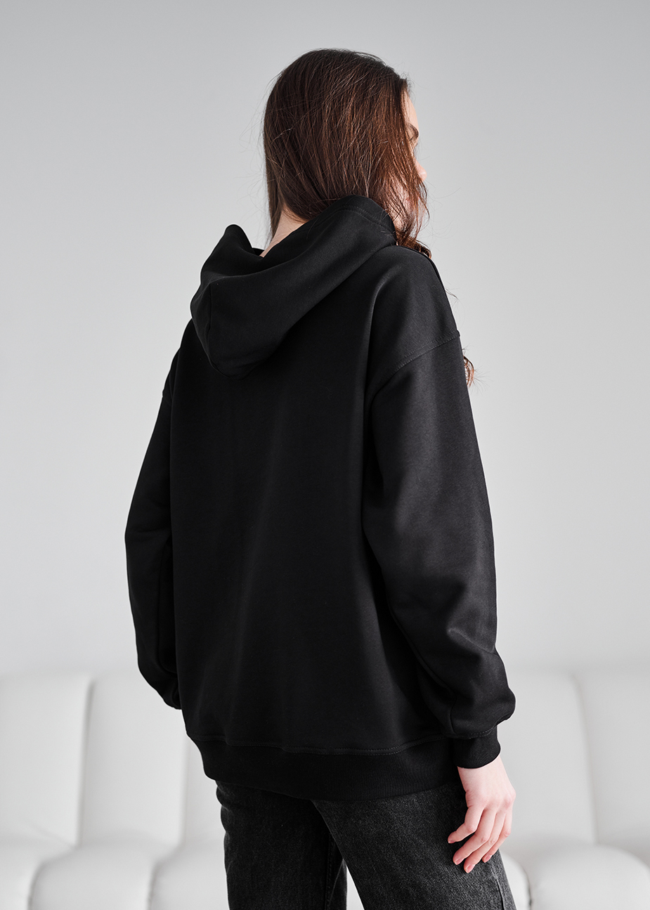 Hanorac de damă Staff ue black logo oversize