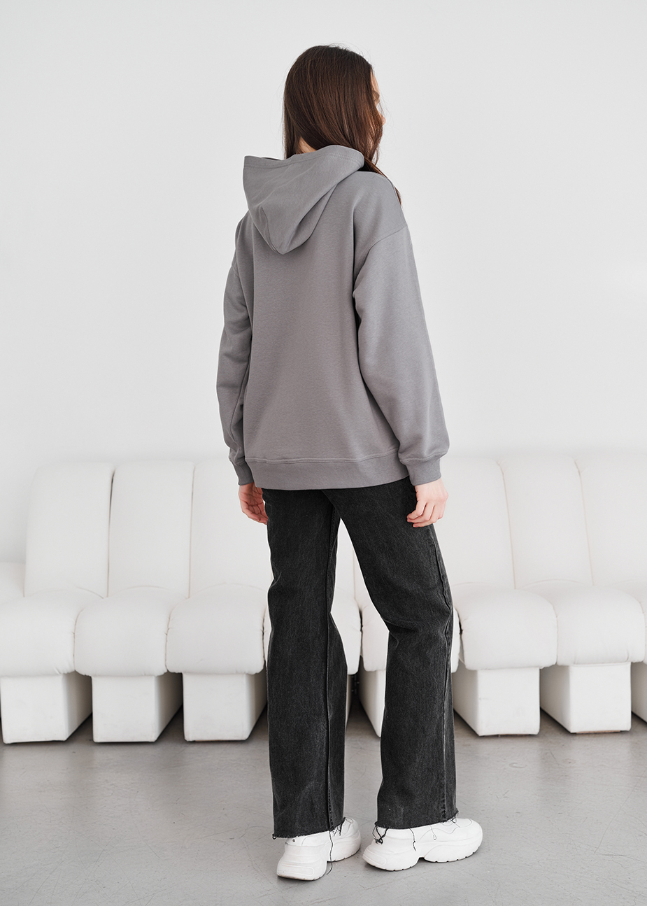 Hanorac de damă Staff ue gray logo oversize