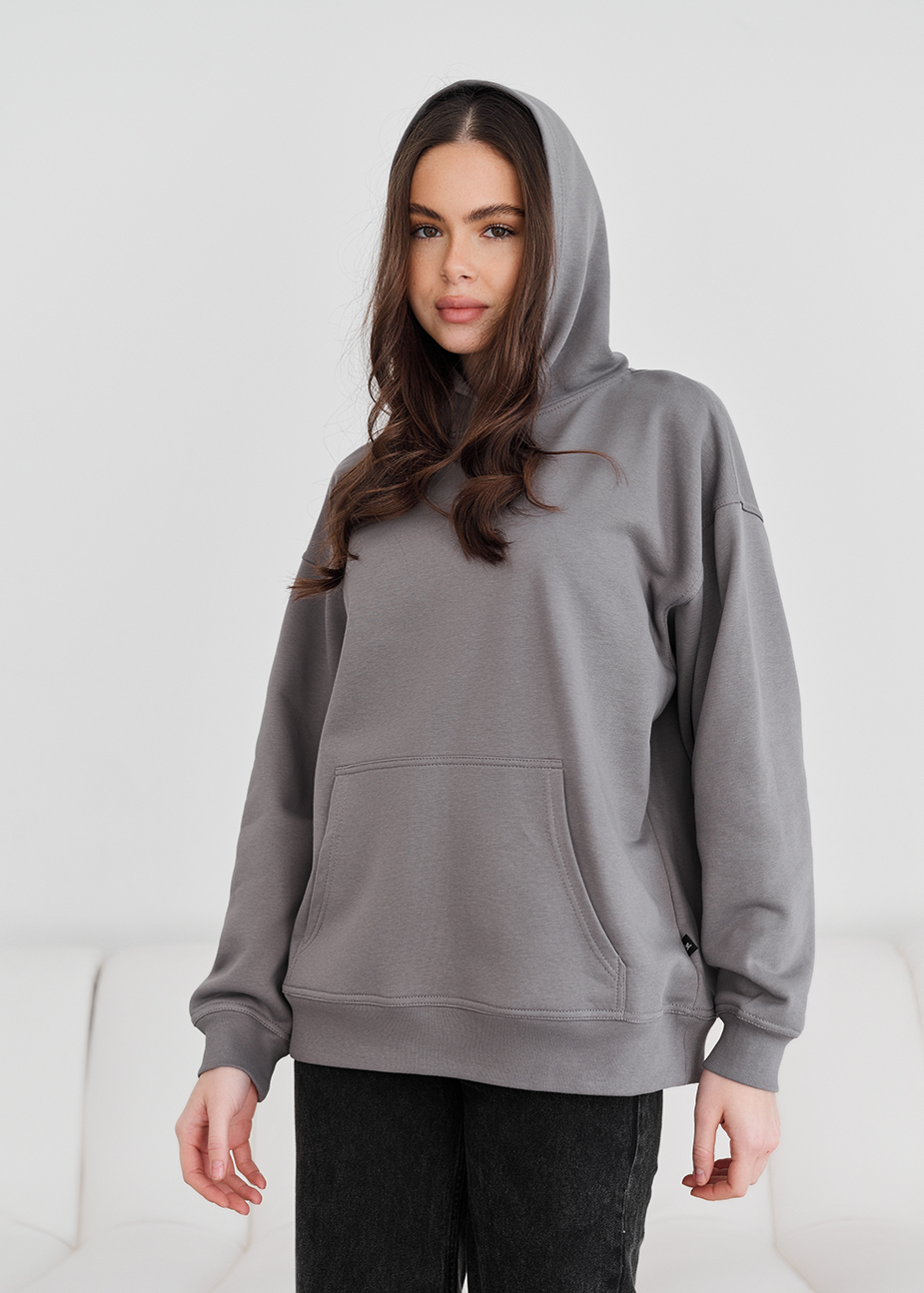 Hanorac de damă Staff ue gray logo oversize
