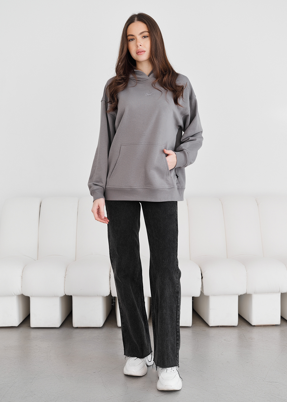 Hanorac de damă Staff ue gray logo oversize