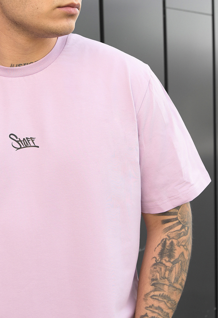 Tricou Staff lilac logo