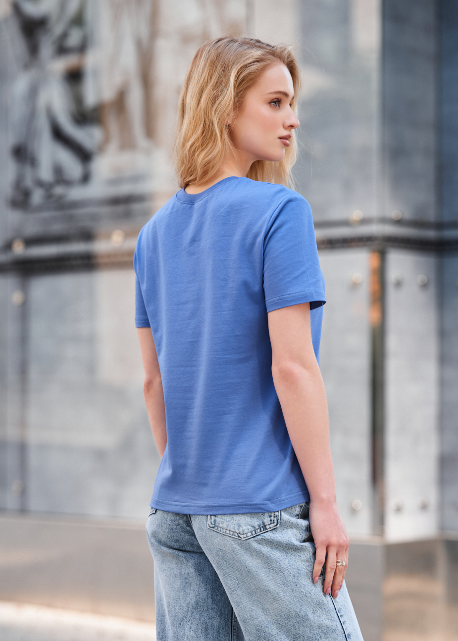 Tricou de damă Staff dy blue