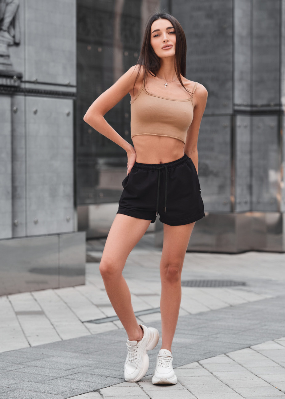 Pantaloni scurți de damă Staff lin black