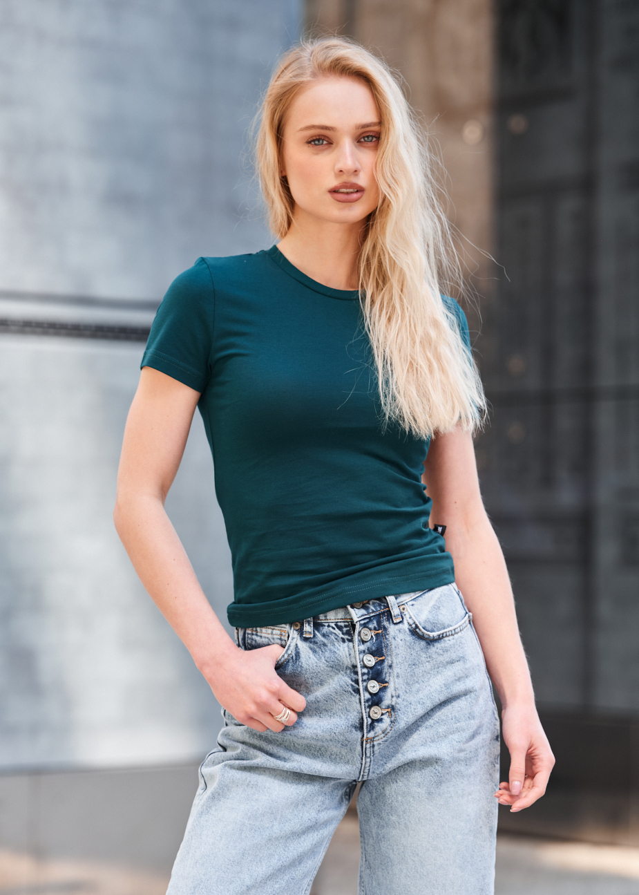 Tricou de damă Staff re emerald