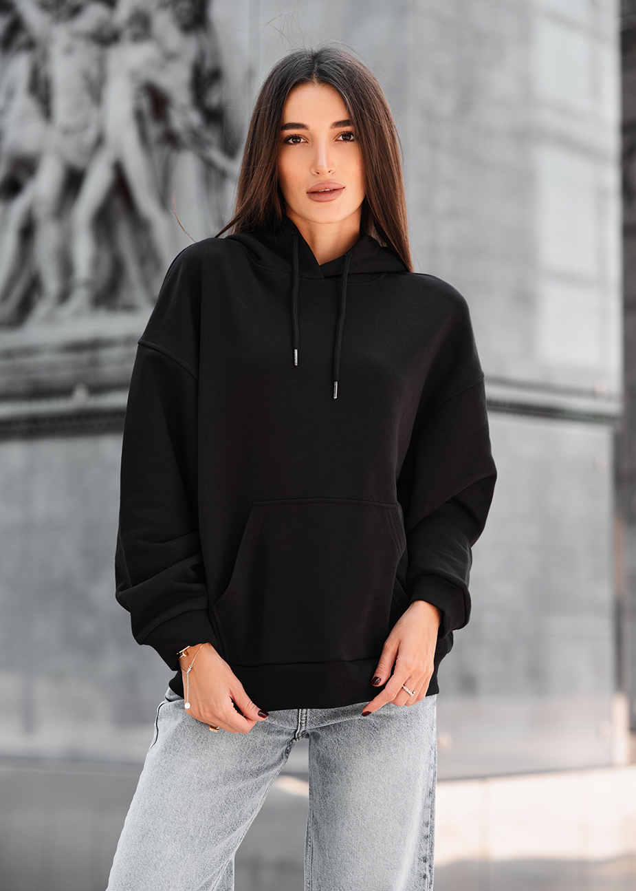 Hanorac de damă Staff lav black oversize