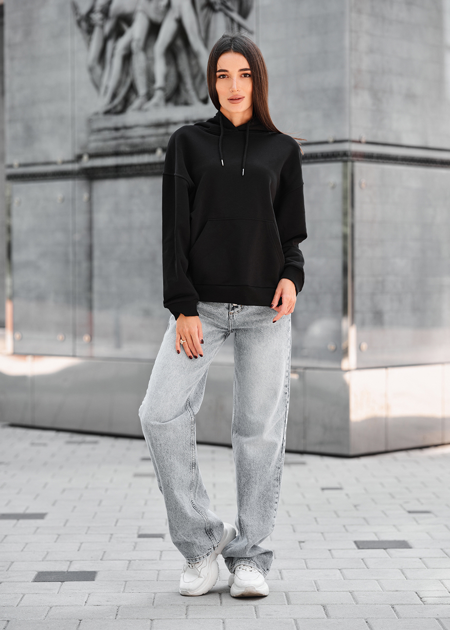 Hanorac de damă Staff lav black oversize