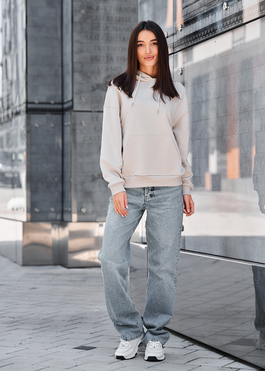 Hanorac de damă Staff lav light gray oversize