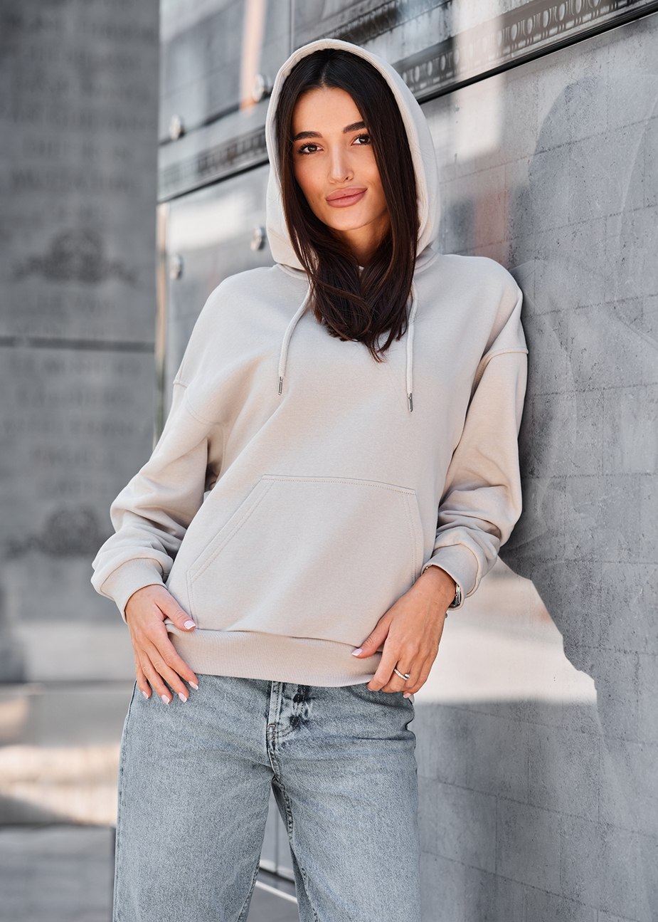Hanorac de damă Staff lav light gray oversize