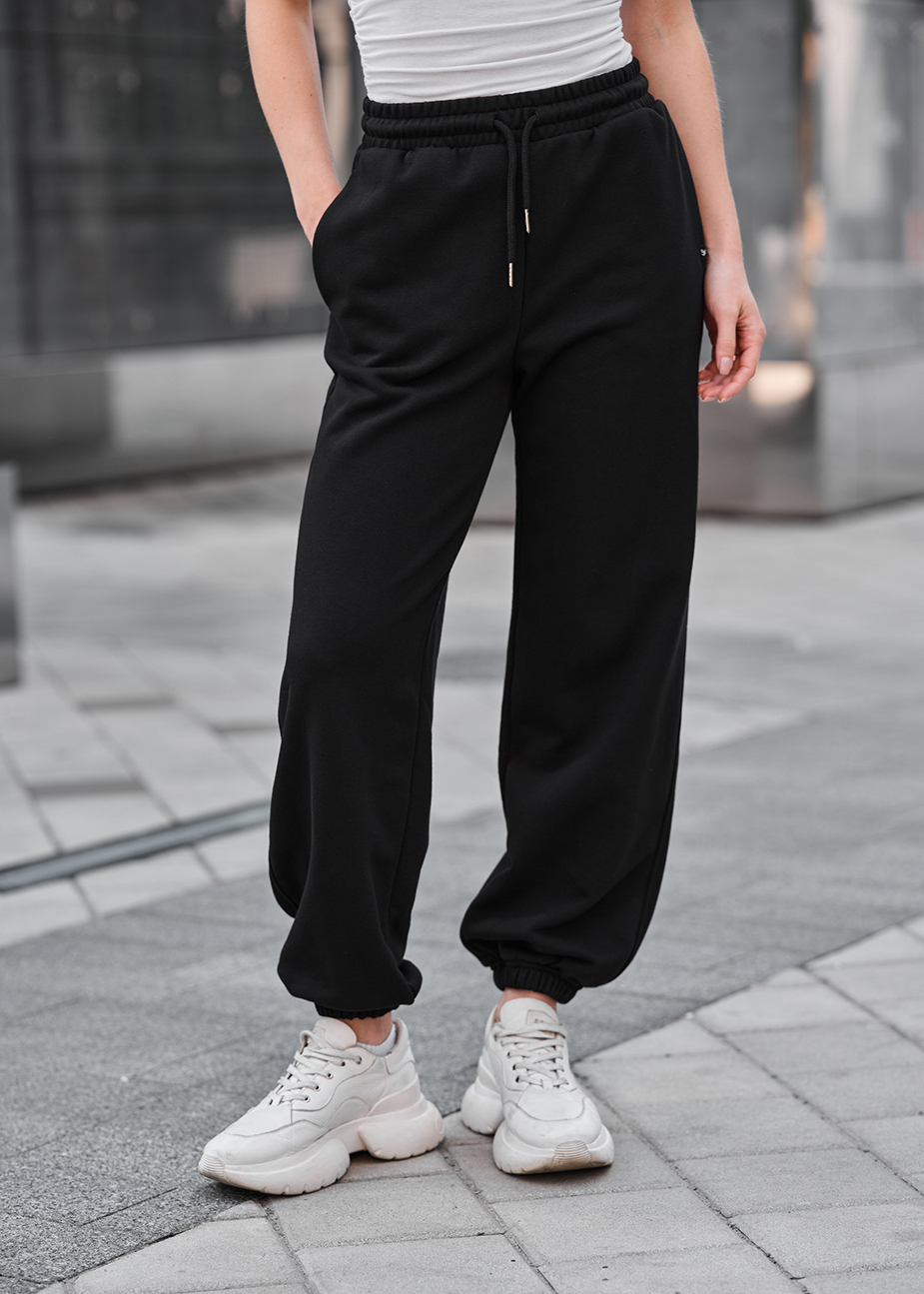 Pantaloni de trening de damă Staff mol black