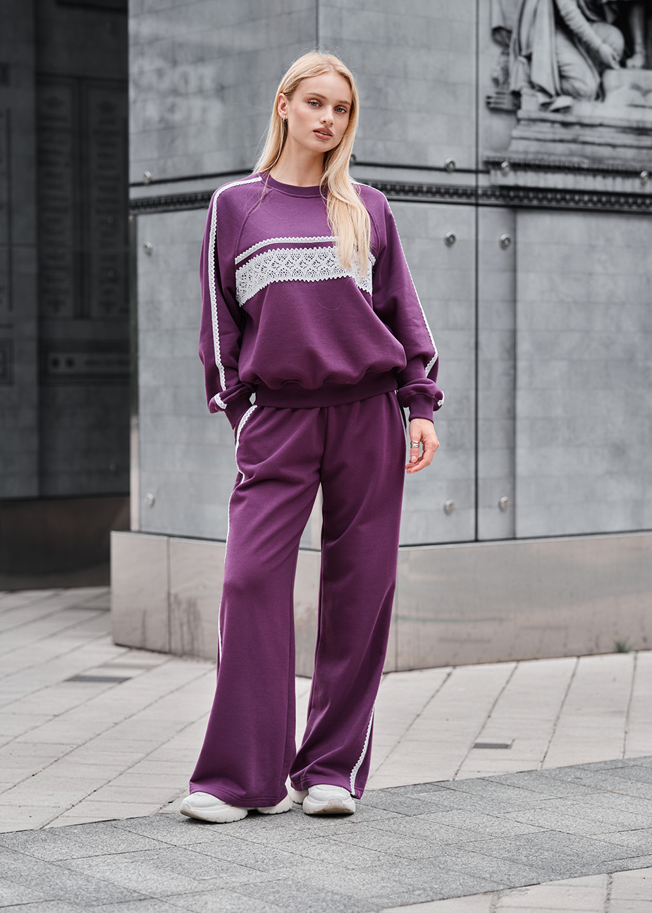 Costum de trening de damă Staff sel viola oversize