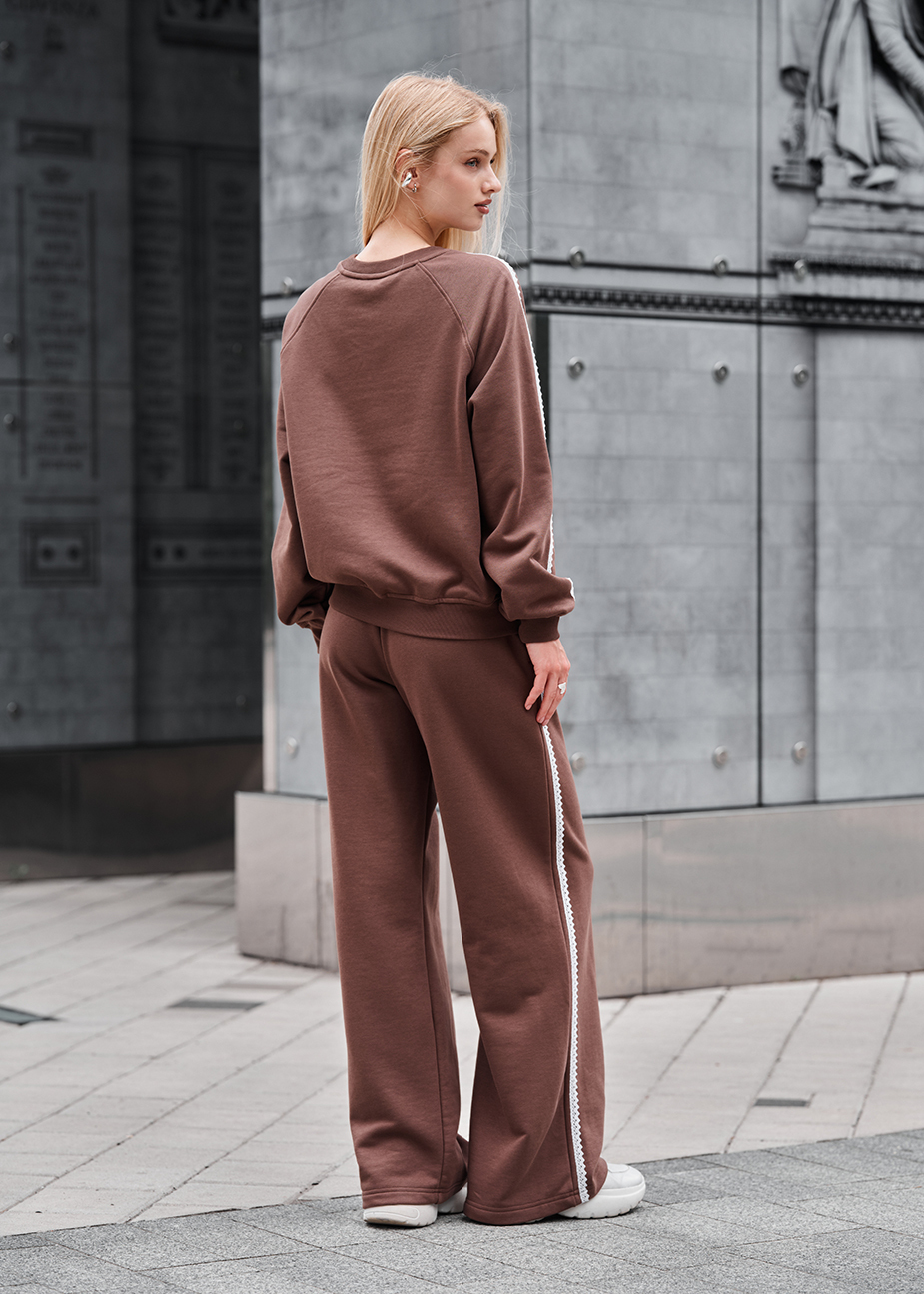 Costum de trening de damă Staff sel brown oversize