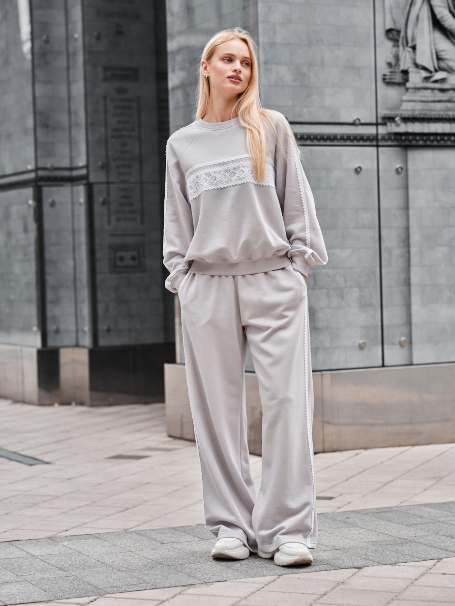 Costum de trening de damă Staff sel gray oversize
