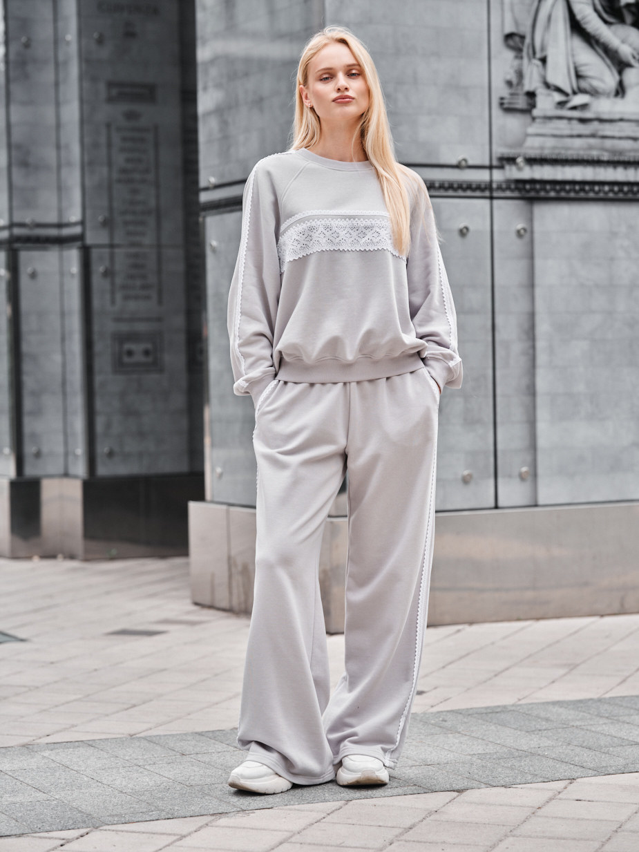 Costum de trening de damă Staff sel gray oversize