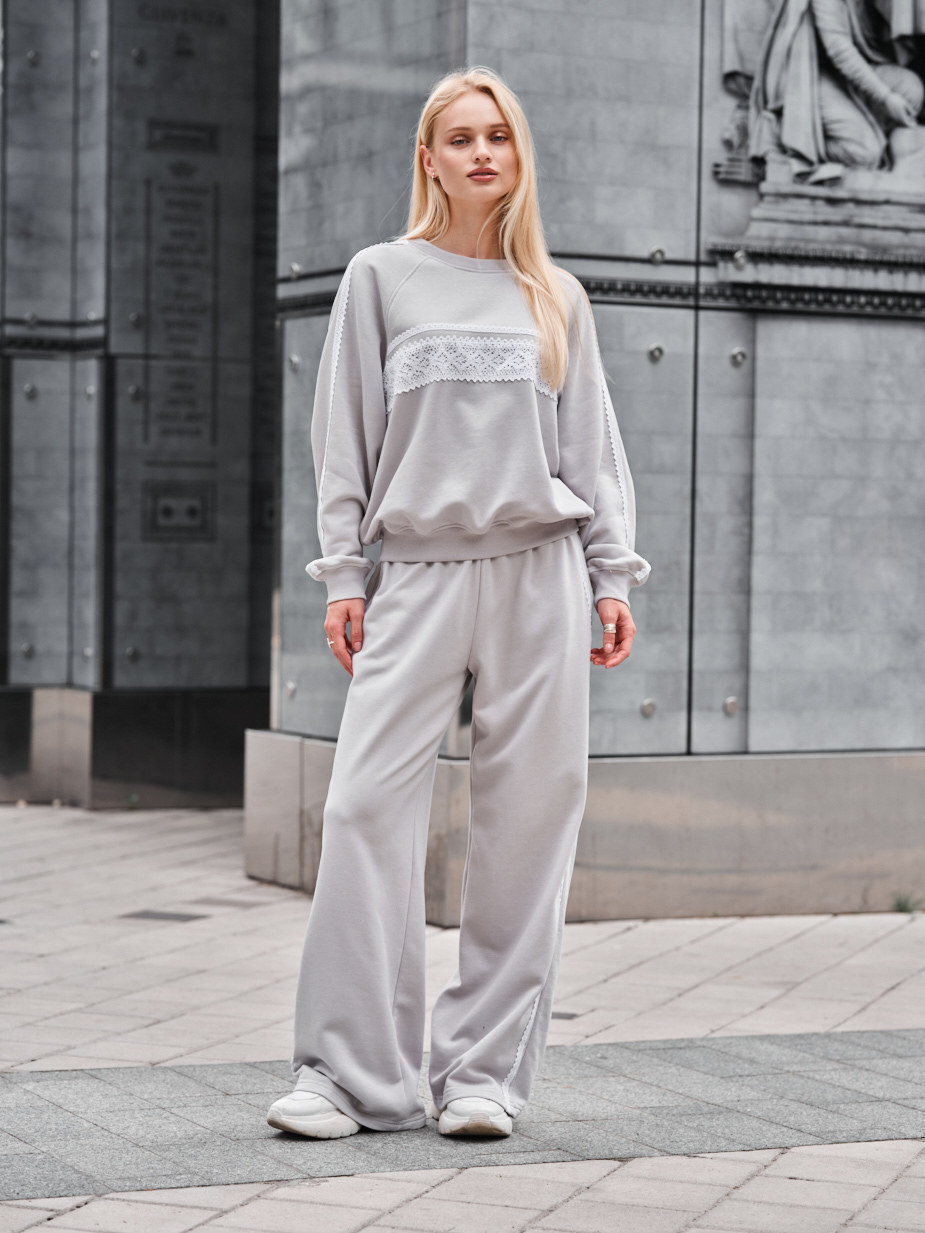 Costum de trening de damă Staff sel gray oversize