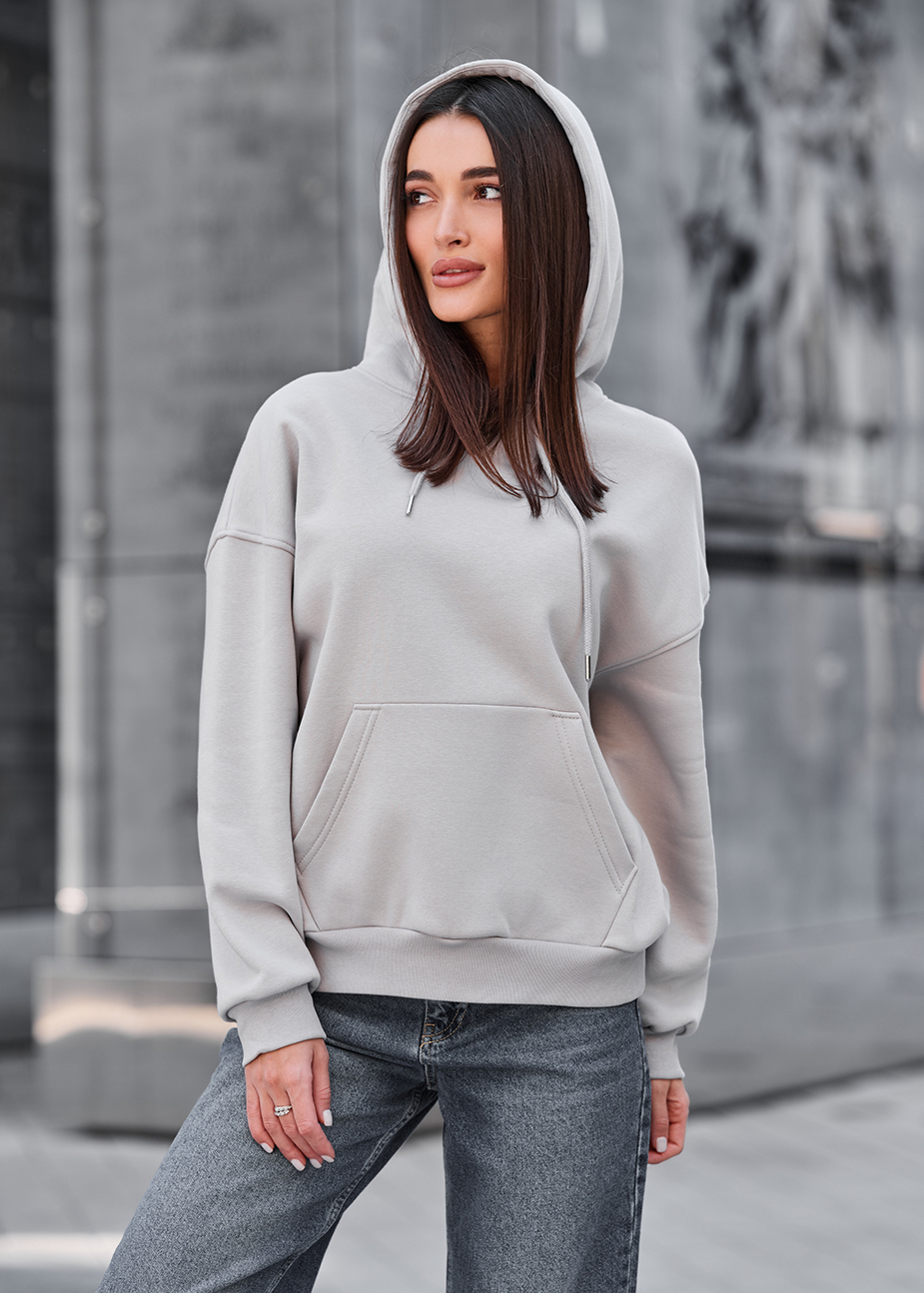 Hanorac de damă Staff lav light gray oversize fleece