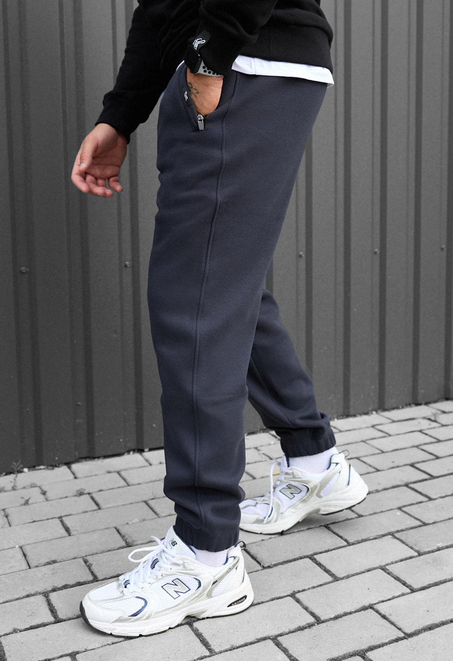 Pantaloni de trening Staff dexo navy fleece