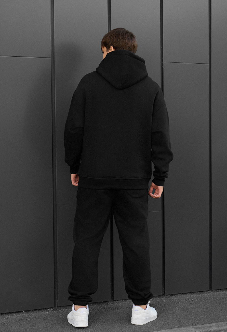 Costum de trening Staff ace black oversize fleece