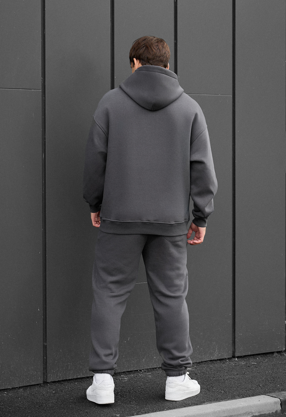 Costum de trening Staff ace dark gray oversize fleece