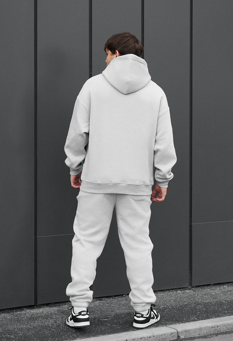 Costum de trening Staff ace light gray oversize fleece