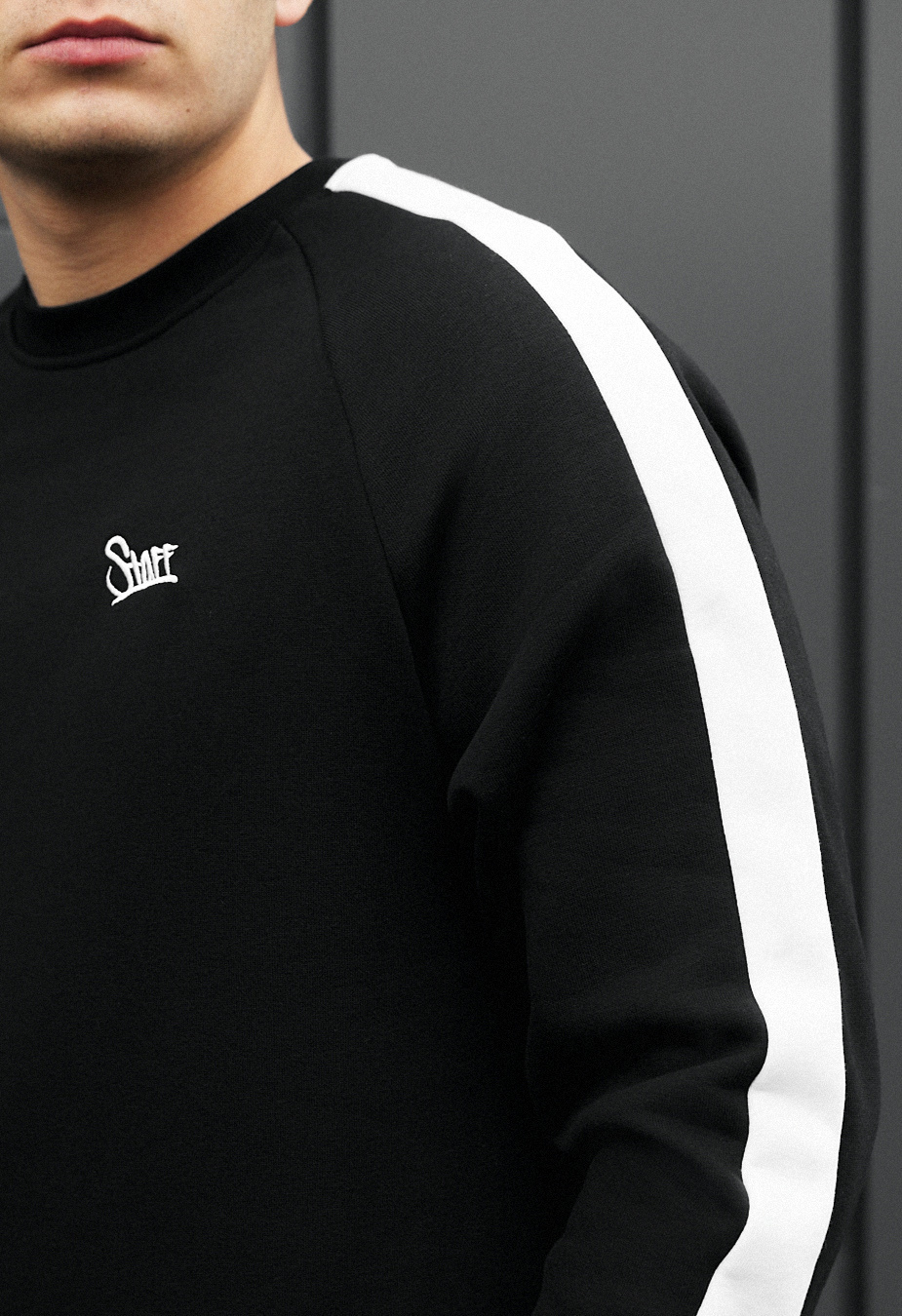 Bluză de trening Staff black line logo fleece