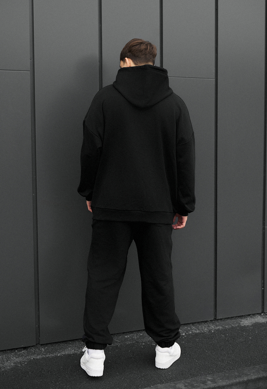 Costum de trening Staff sei logo black oversize
