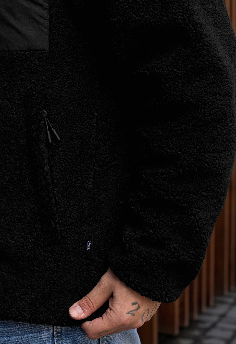 Jachetă de blană Staff zelm black