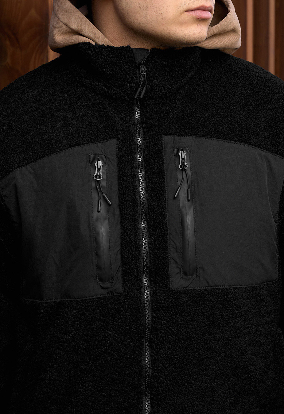 Jachetă de blană Staff zelm black