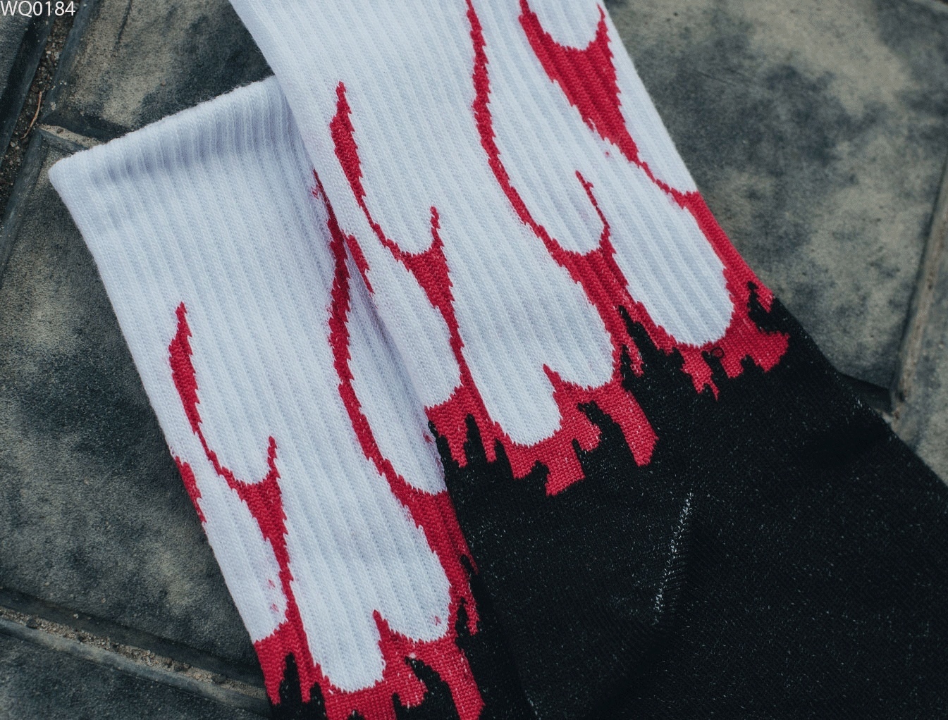 Șosete Staff black-white-red
