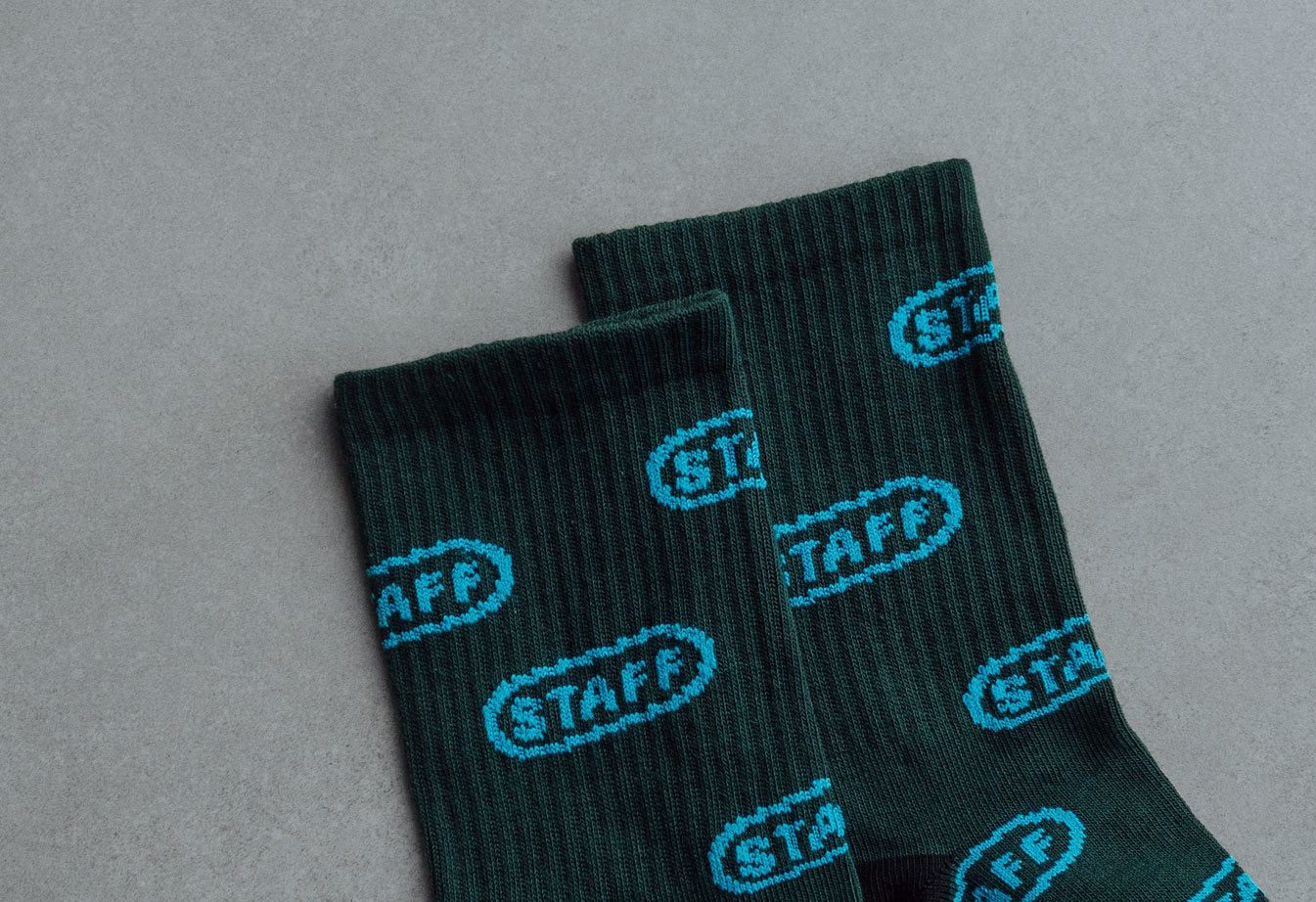 Șosete Staff logo dark green