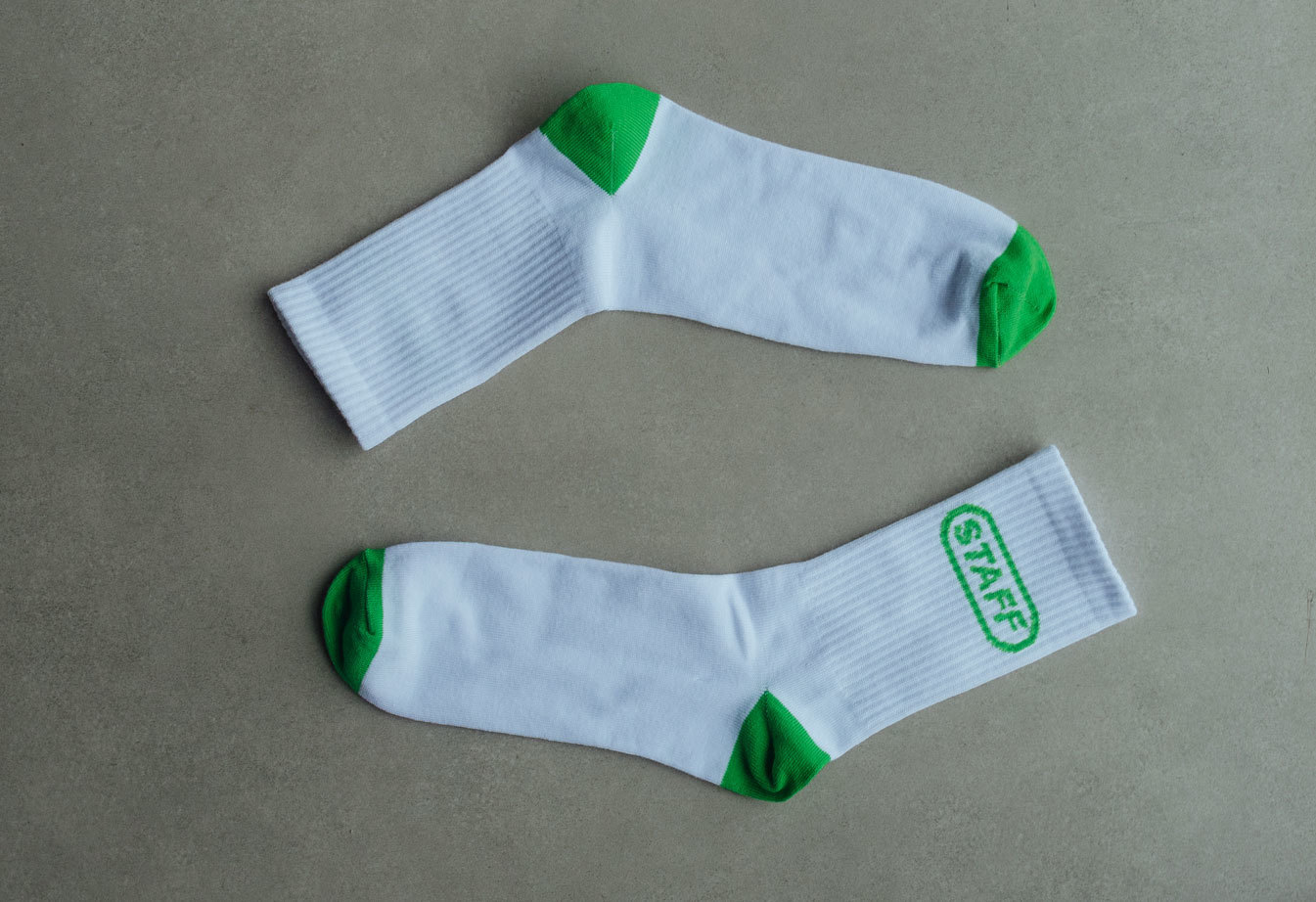 Șosete Staff logo white & green