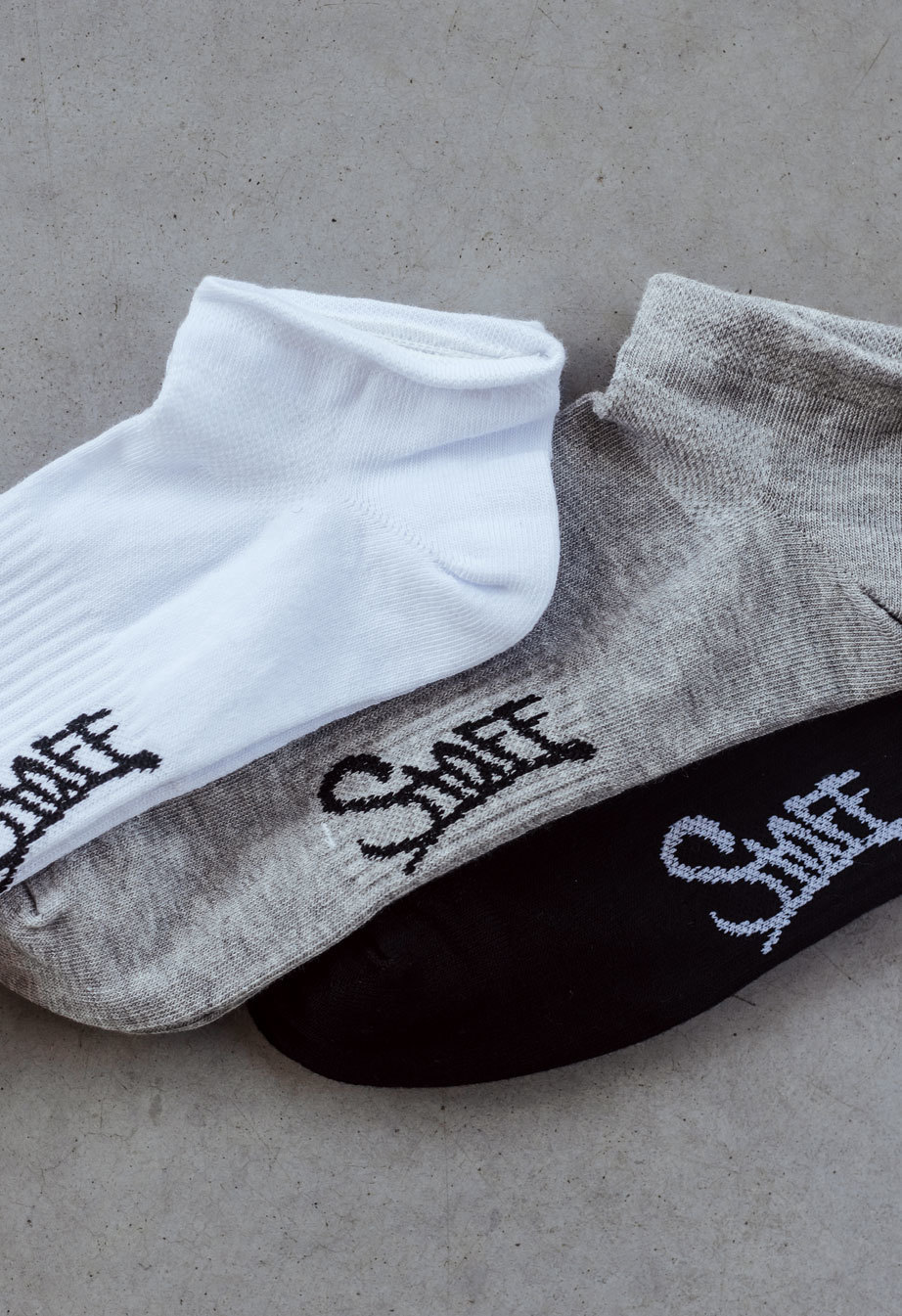 Șosete Staff gray/black/white (trei perechi) m. 43-46