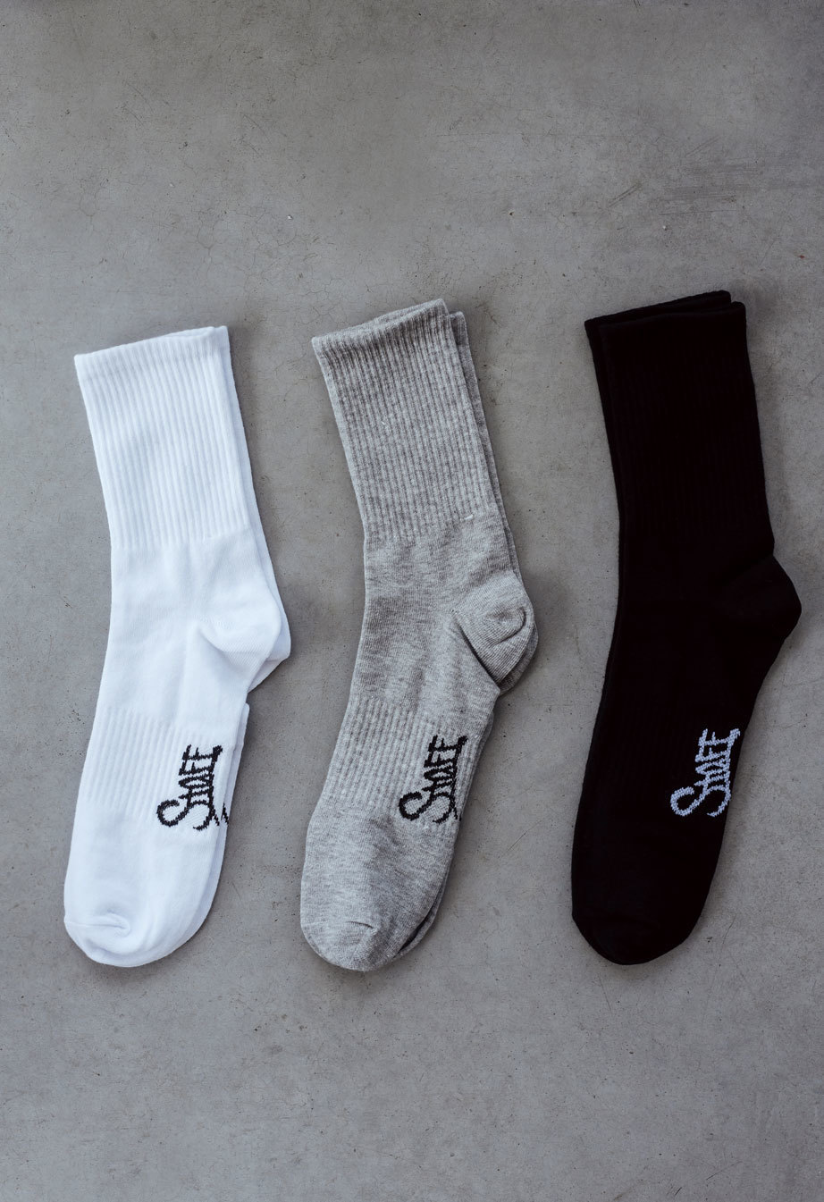 Șosete Staff gray/black/white (trei perechi) m. 43-46