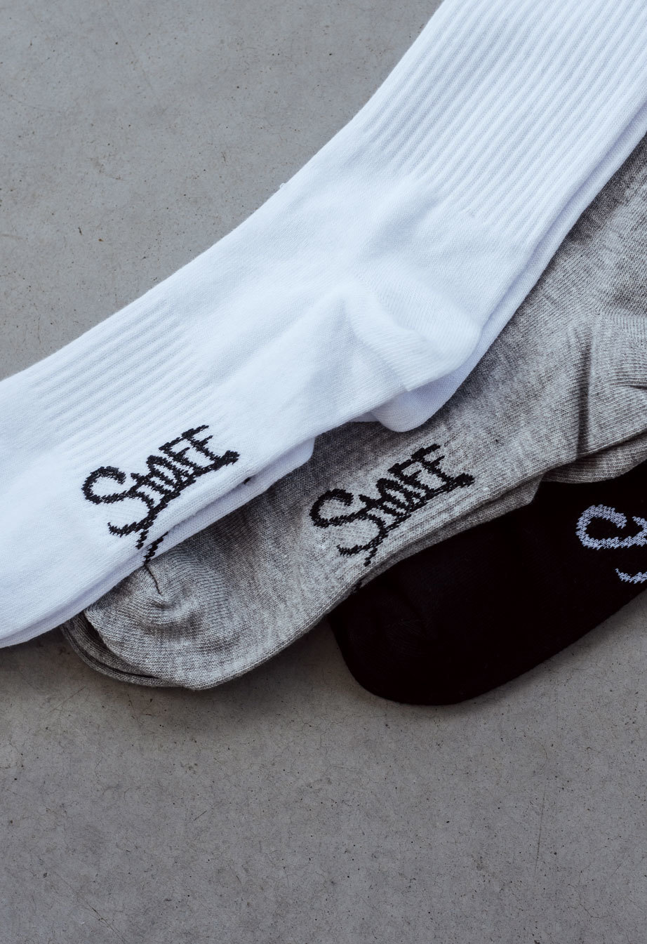 Șosete Staff gray/black/white (trei perechi) m. 43-46
