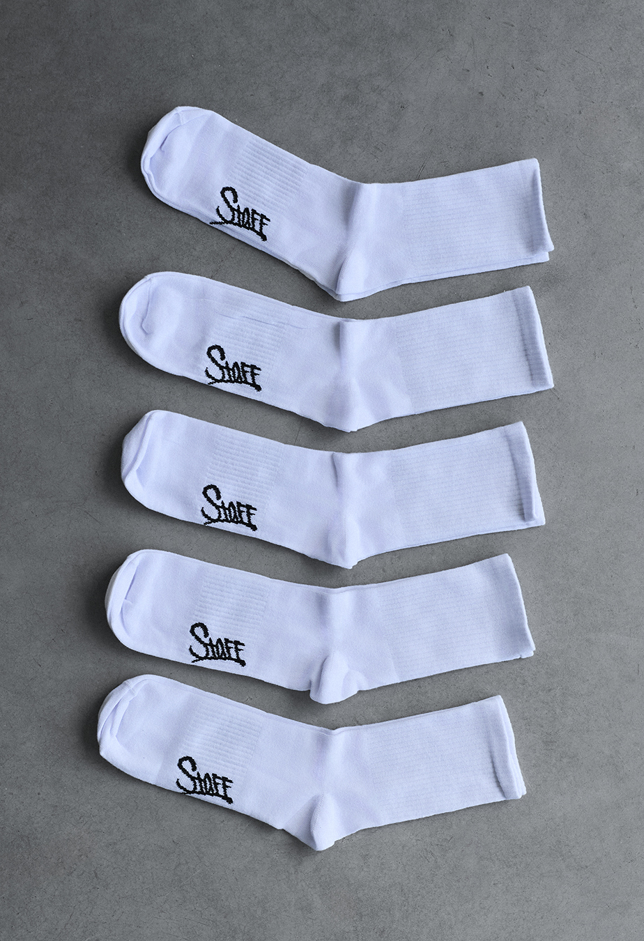 Șosete Staff white 5 perechi long (m.43-46)