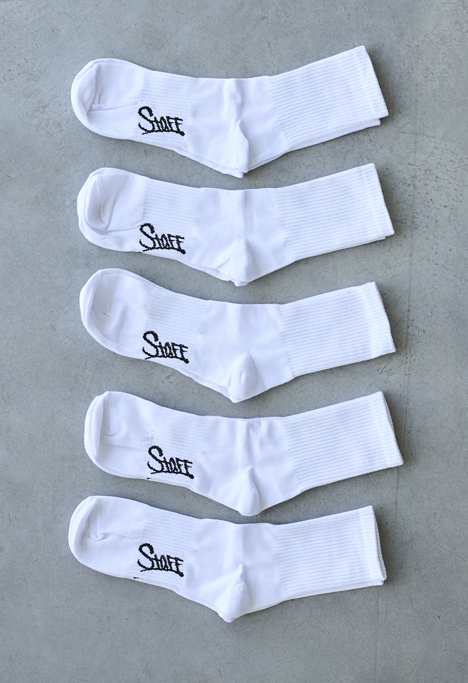 Șosete Staff white 5 perechi long (m.39-42)
