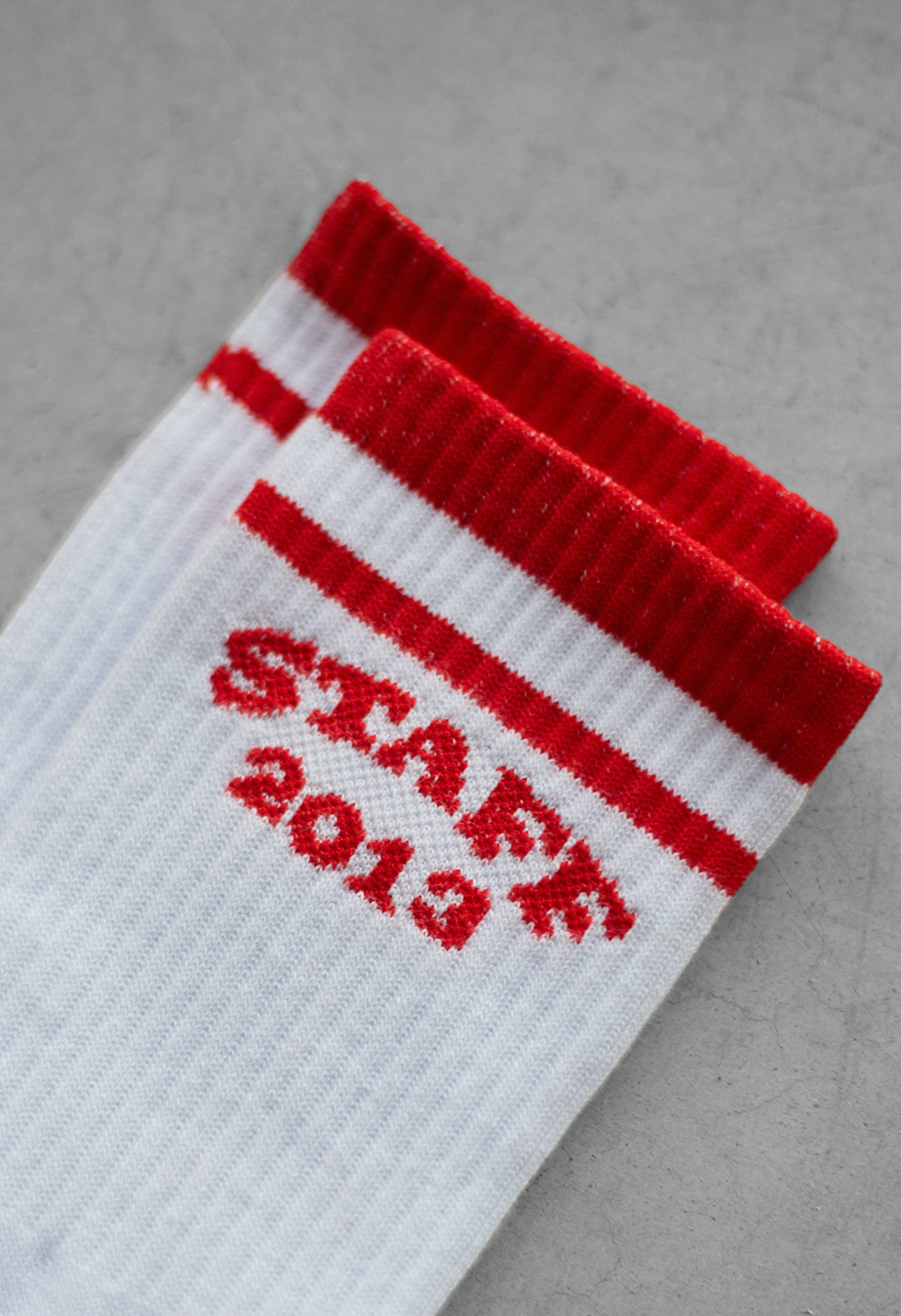 Șosete Staff 2013 white & red