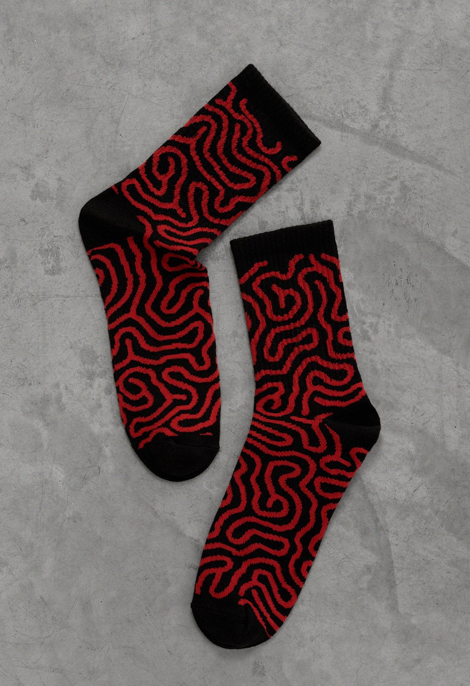 Șosete Staff black & red