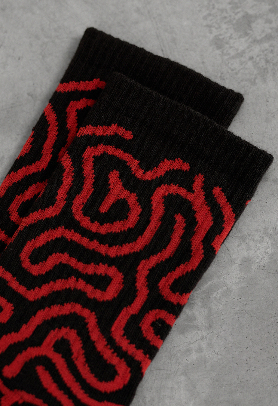 Șosete Staff black & red