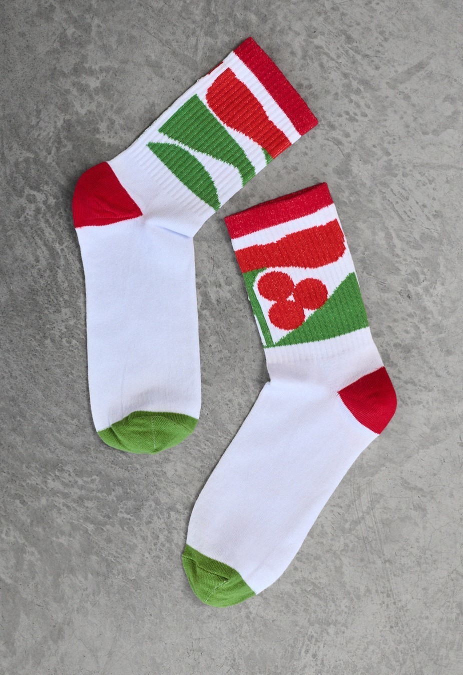 Șosete Staff red & green