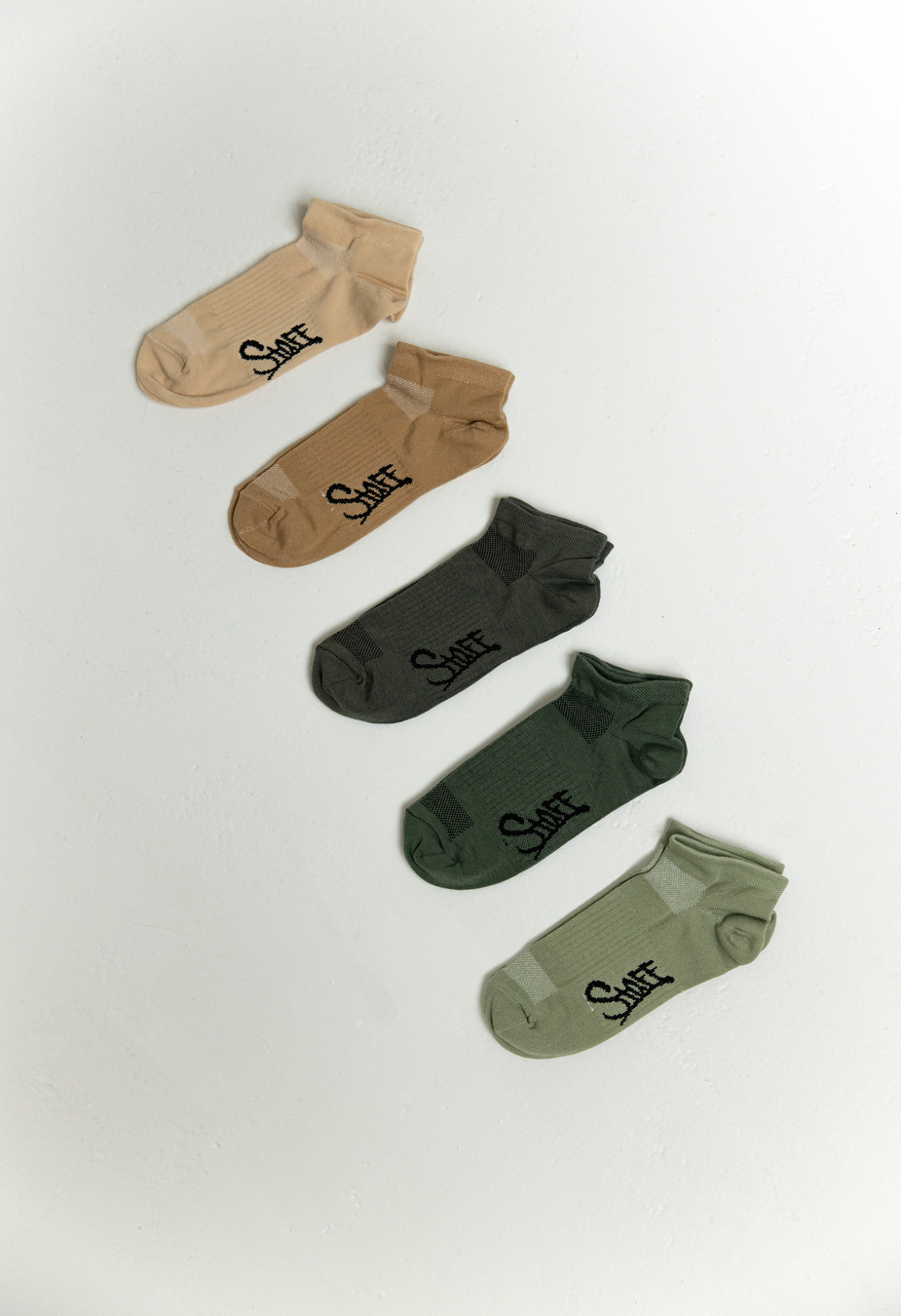  Șosete de damă Staff khaki (cinci perechi)