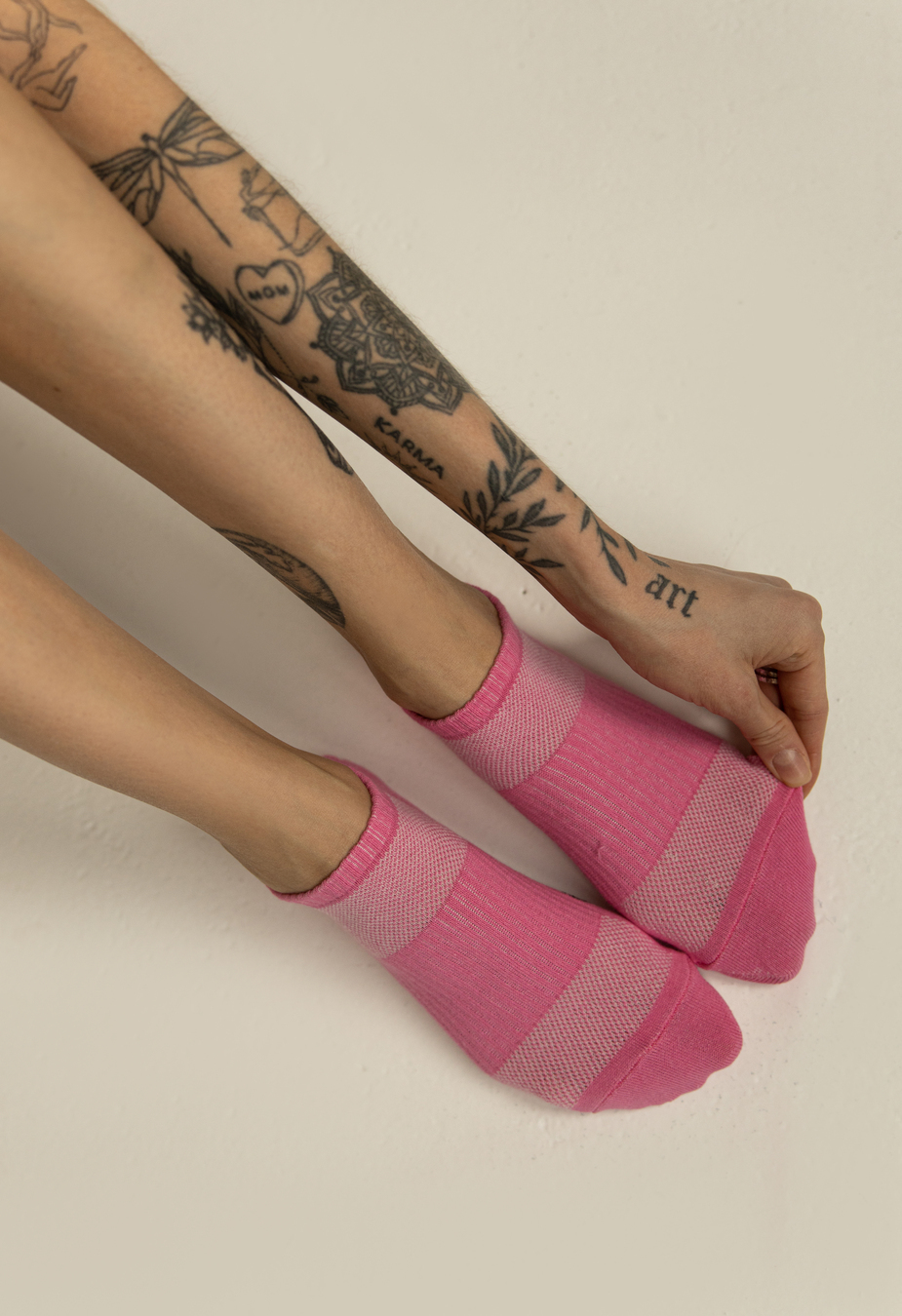 Șosete de damă Staff pink logo (r.36-40) (trei perechi)